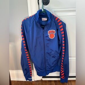 Mitchell & Ness New York Knicks Men's Jacket Track Warm Up Blue S